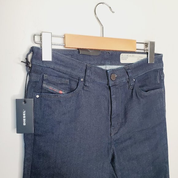 NWT DIESEL Doris Bootcut Dark Wash Jeans (small slim fit) - Picture 6 of 14